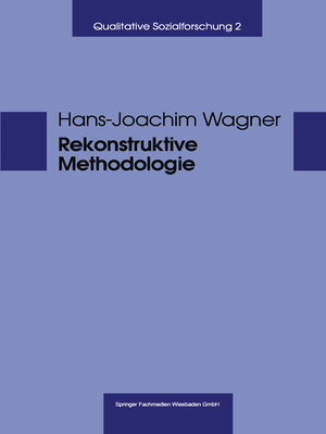 cover image of Rekonstruktive Methodologie
